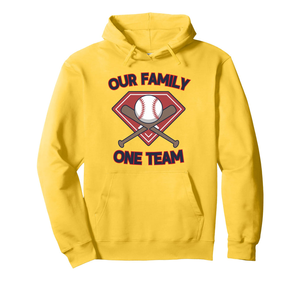 Baseball Family One Team Family Matching Hoodie - Trendy Graphic Men Women - T-Shirt, Sweatshirt, Hoodie