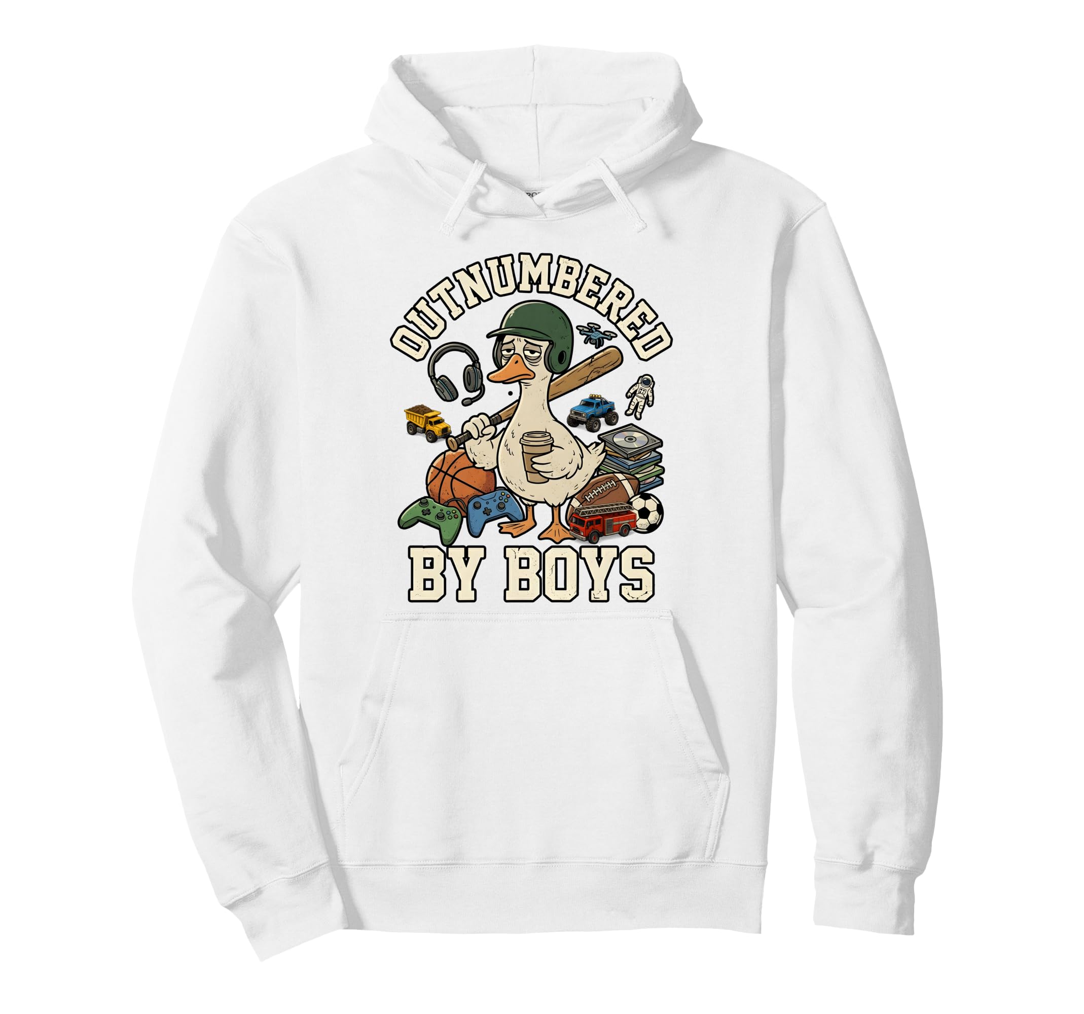 Outnumbered Funny Mom Goose Mothers Hoodie - Aesthetic Graphic Men Women - T-Shirt, Sweatshirt, Hoodie