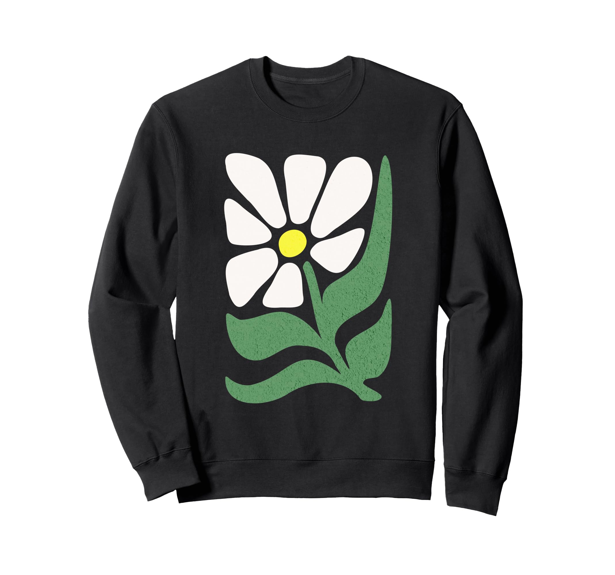 Boho Daisy Flower Abstract Sweatshirt - Casual Everyday Wear for Adults - T-Shirt, Sweatshirt, Hoodie