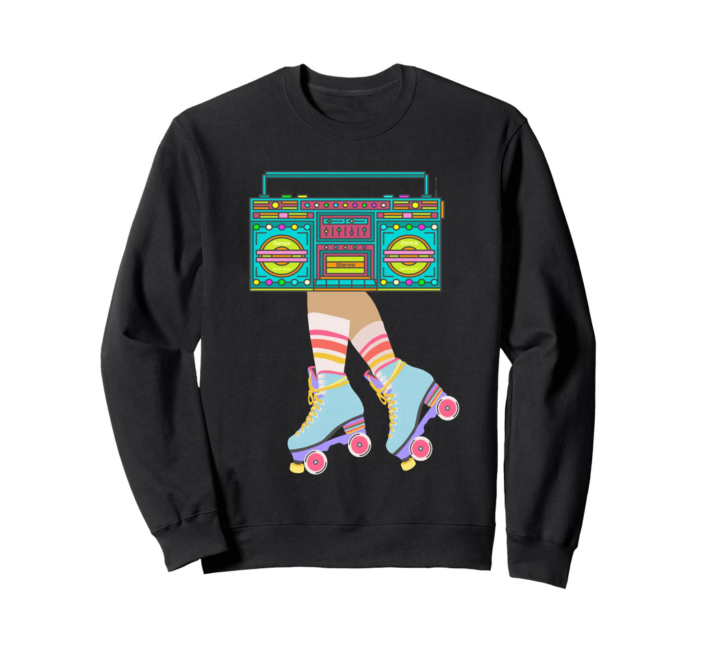 Roller Skates Funny 80S 90S Sweatshirt - Minimalist Print for Adults - T-Shirt, Sweatshirt, Hoodie