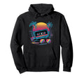 Wave Aesthetic Synth Vibes Cassette Hoodie - Custom Art Print for Adults - T-Shirt, Sweatshirt, Hoodie