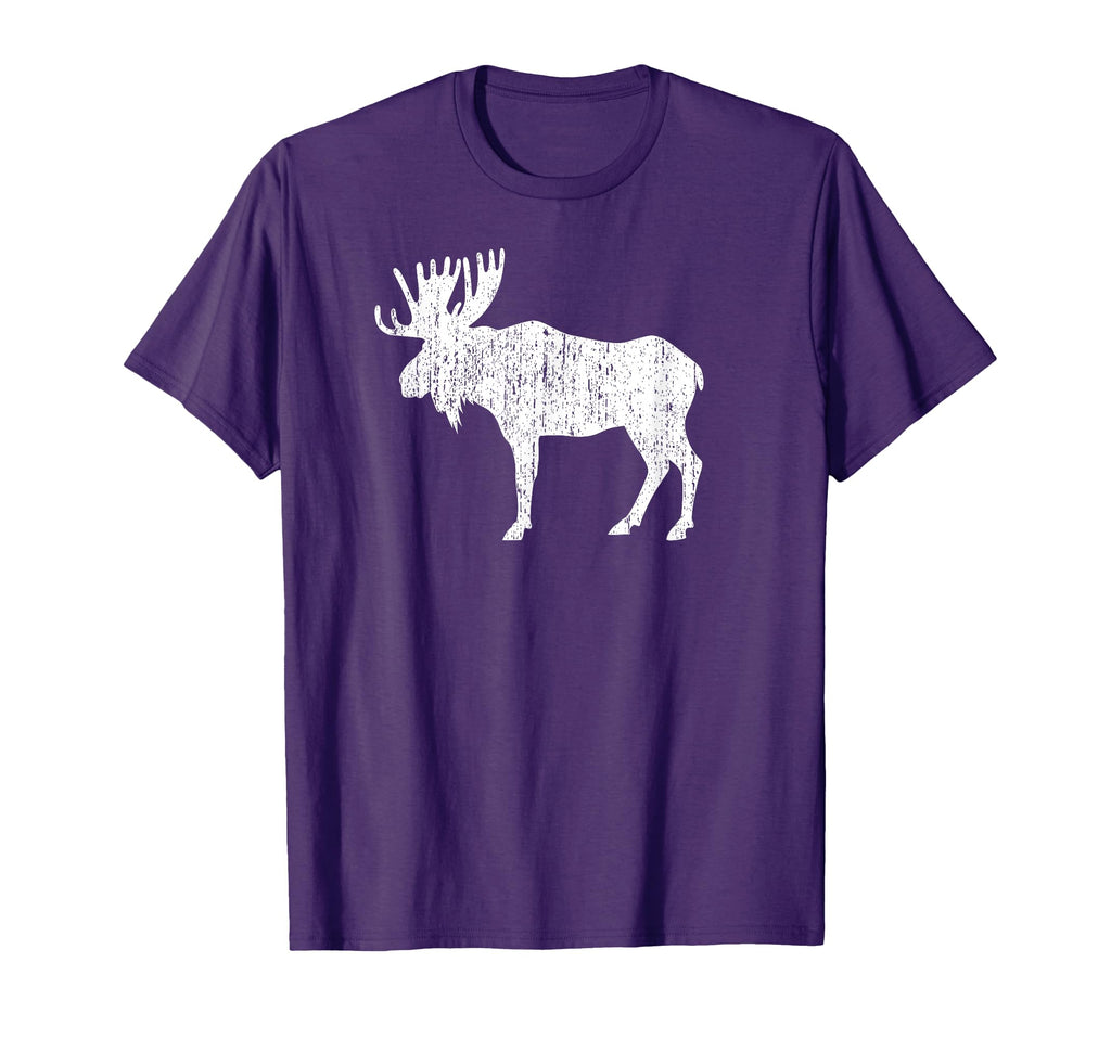 Distressed Moose T-Shirt - Trendy Graphic Men Women - T-Shirt, Sweatshirt, Hoodie
