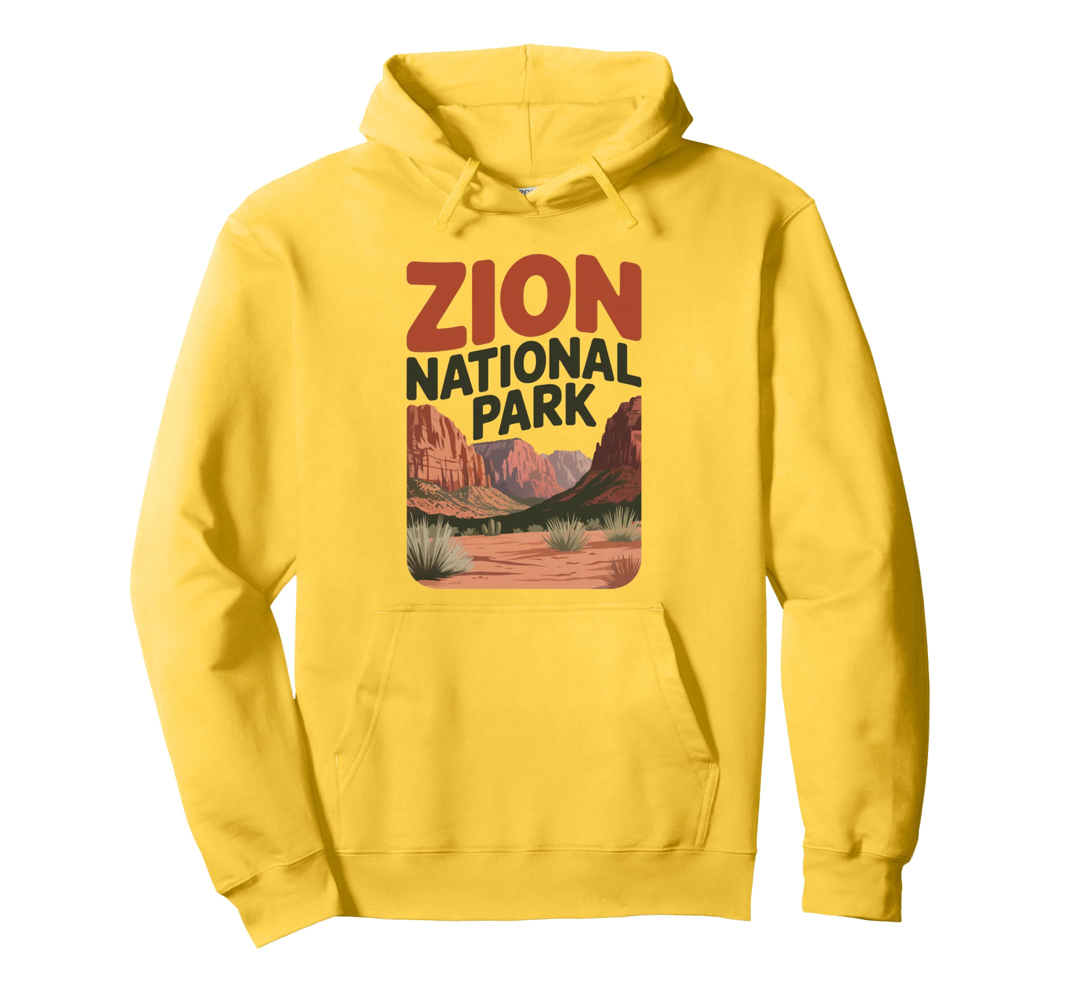 Zion National Park Outdoor Hiking Us Hoodie - Minimalist Print for Adults - T-Shirt, Sweatshirt, Hoodie