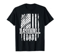 Usa Flag Baseball Dad Baseball Game T-Shirt - Novelty Apparel for Adults - T-Shirt, Sweatshirt, Hoodie