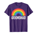 Rainbow Groomsmaid Lgbtq Rainbow Pride T-Shirt - Streetwear Style Unisex - T-Shirt, Sweatshirt, Hoodie