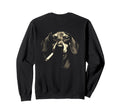 Dachshund Smoking Cigarette Grunge Sweatshirt - Novelty Apparel Men Women - T-Shirt, Sweatshirt, Hoodie