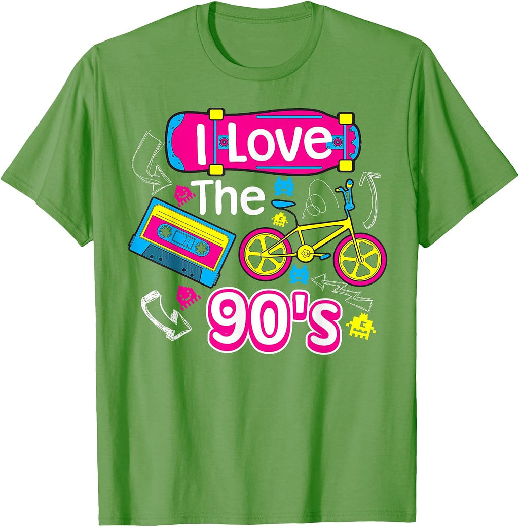 Cool Trendy I Heart The Nineties Design - Adult & Kids T-Shirts, Sweatshirts & Hoodies apparel design preview 1