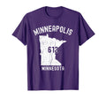Minneapolis Minnesota Mn 612 T-Shirt - Fun Novelty Design for Adults - T-Shirt, Sweatshirt, Hoodie