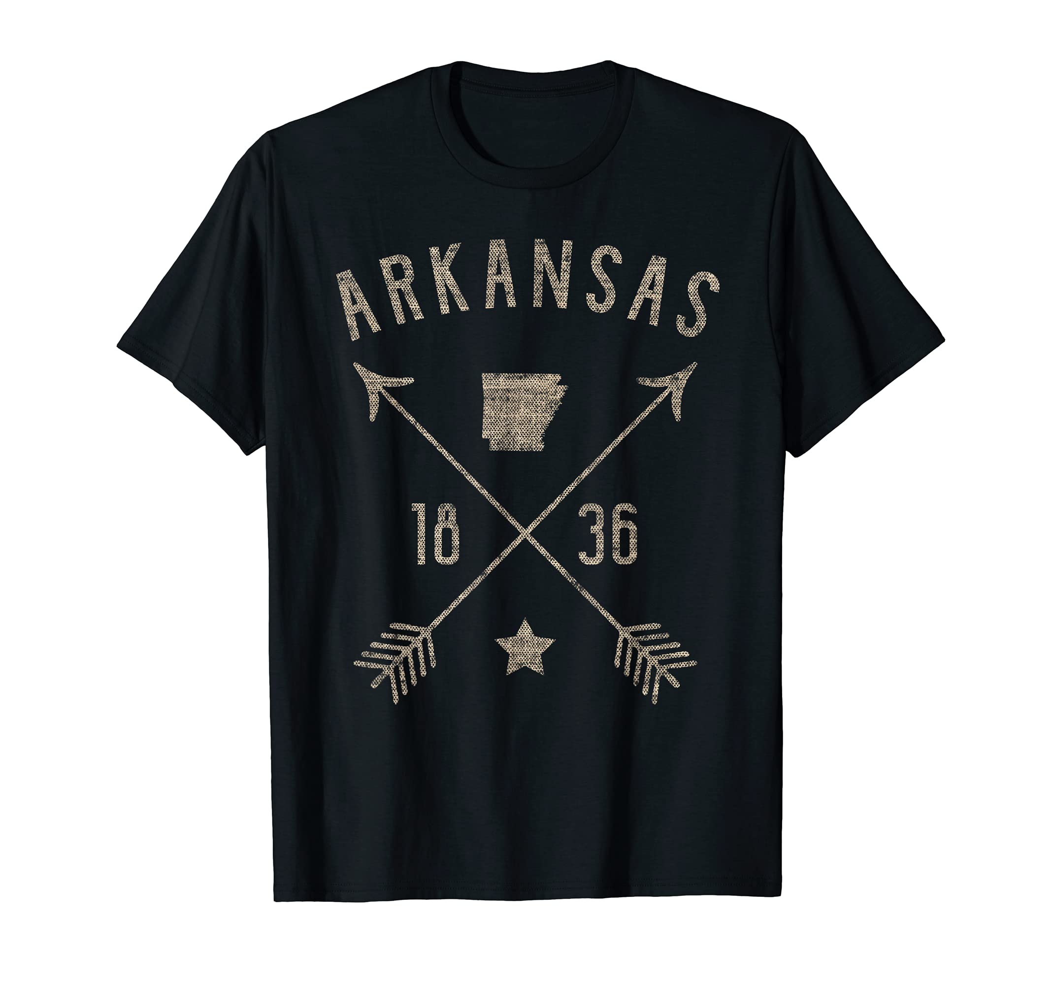 Arkansas Distressed Home State Map T-Shirt - Custom Art Print for Adults - T-Shirt, Sweatshirt, Hoodie