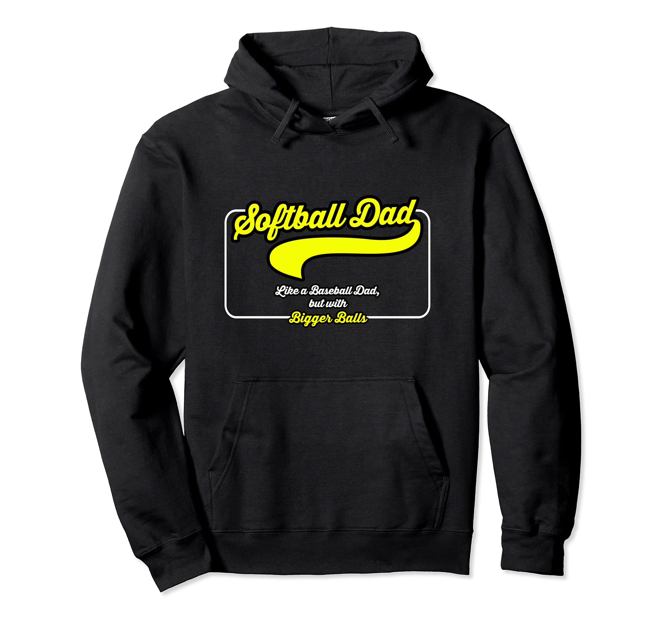 Softball Dad Like Baseball Dad But Hoodie - Minimalist Print for Adults - T-Shirt, Sweatshirt, Hoodie