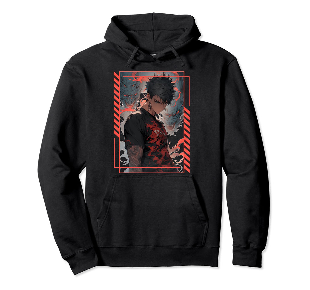 Punk Anime Demonic Dragons Japanese Hoodie - Trendy Graphic Men Women - T-Shirt, Sweatshirt, Hoodie