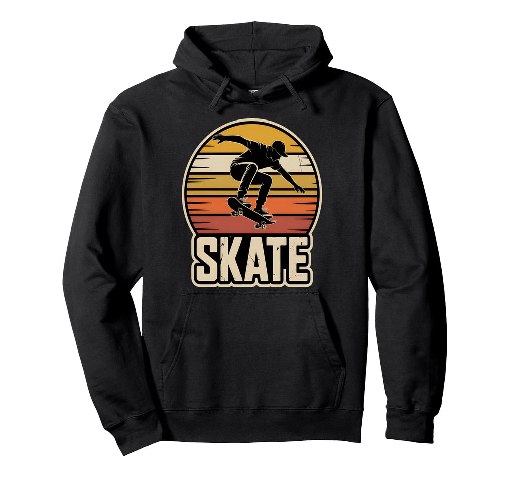 Skateboard Silhouette Skate Hoodie - Trendy Graphic Men Women - T-Shirt, Sweatshirt, Hoodie