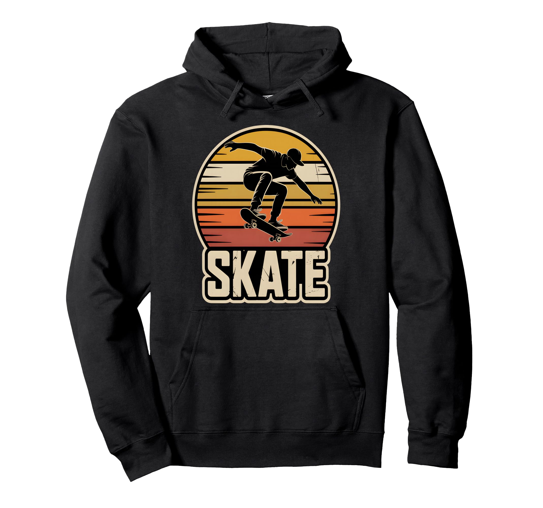 Skateboard Silhouette Skate Hoodie - Trendy Graphic Men Women - T-Shirt, Sweatshirt, Hoodie