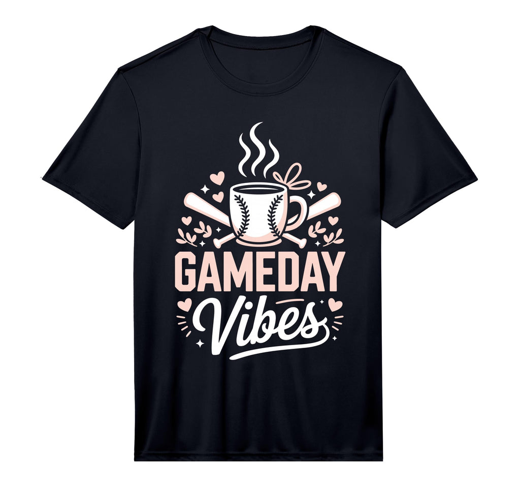 Mens Gameday Vibes Baseball Mom T-Shirt - Fun Novelty Design for Adults - T-Shirt, Sweatshirt, Hoodie