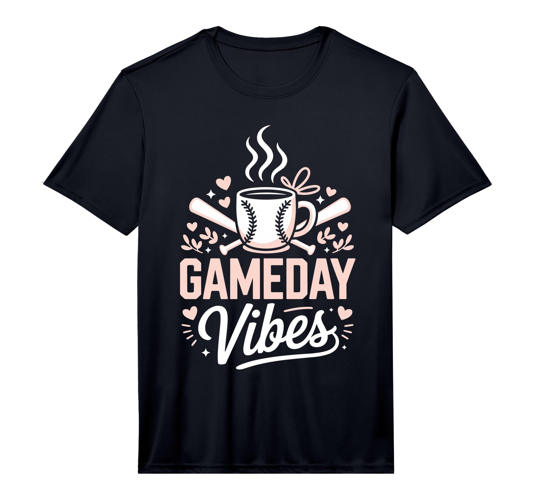 Mens Gameday Vibes Baseball Mom T-Shirt - Fun Novelty Design for Adults - T-Shirt, Sweatshirt, Hoodie