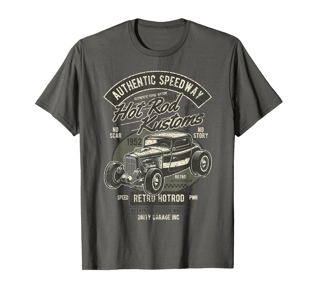 Hot Rod Present Distressed Car T-Shirt - Streetwear Style Men Women - T-Shirt, Sweatshirt, Hoodie