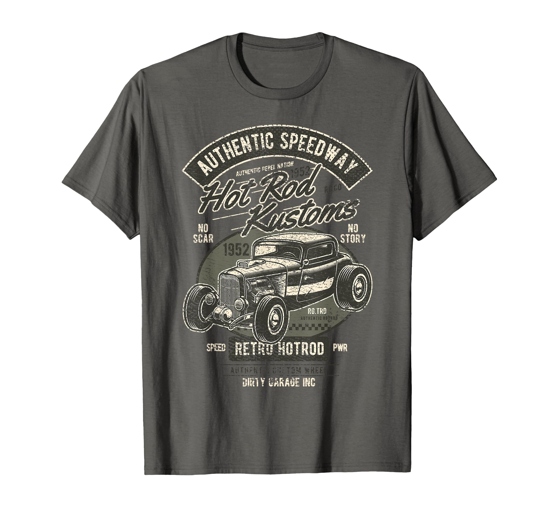 Hot Rod Present Distressed Car T-Shirt - Streetwear Style Men Women - T-Shirt, Sweatshirt, Hoodie