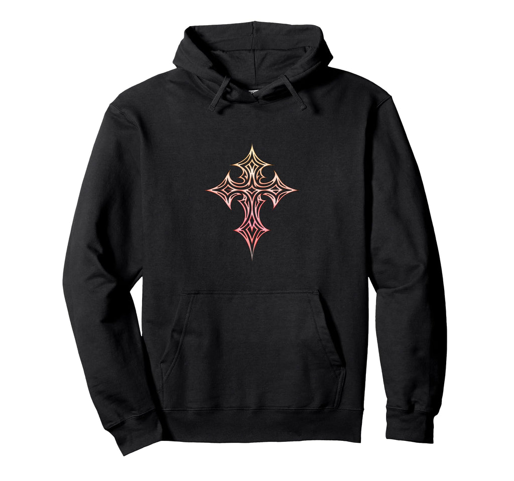 Gothic Cross Y2K Aesthetic Emo Goth Hoodie - Graphic Print for Adults - T-Shirt, Sweatshirt, Hoodie