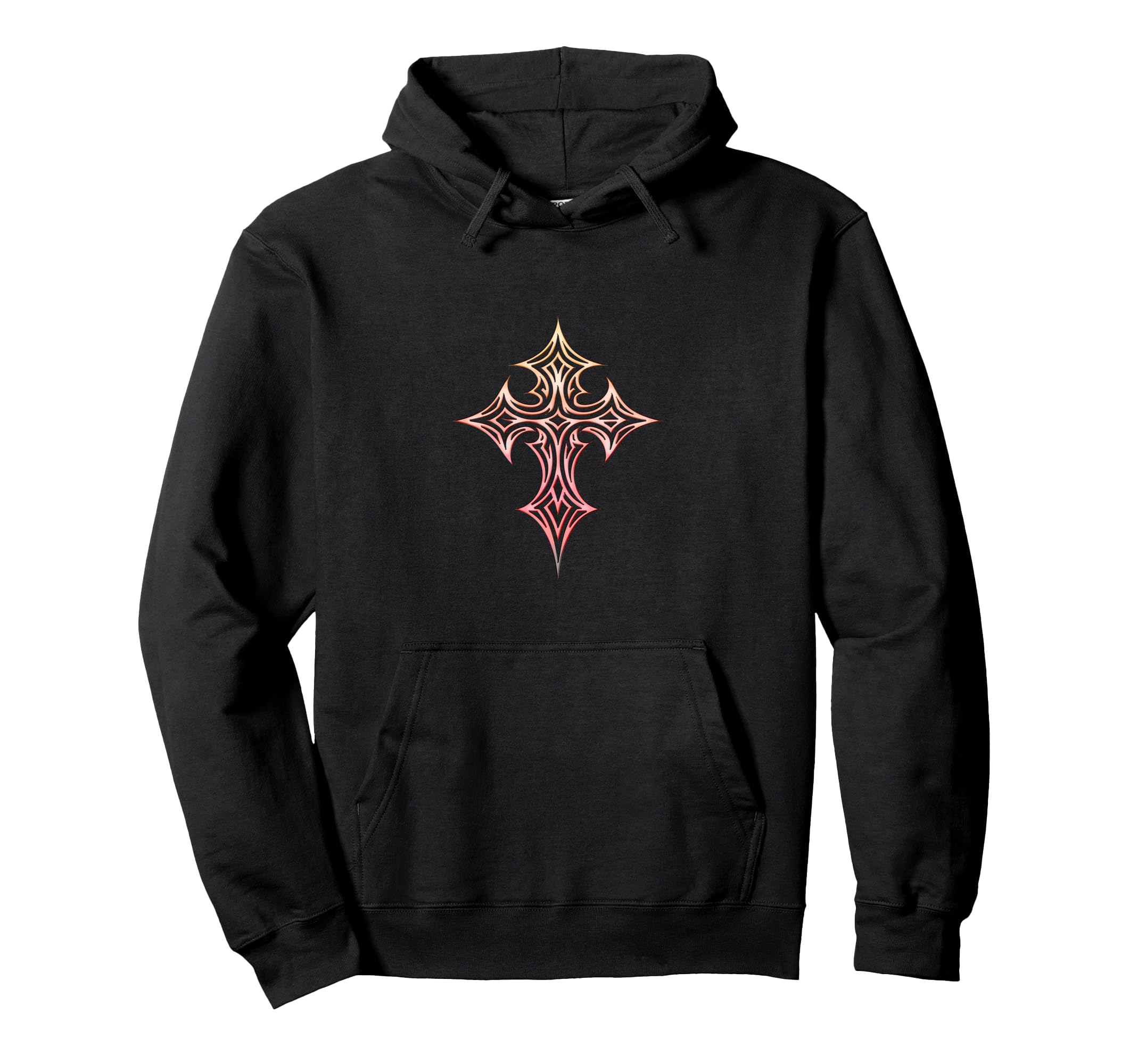 Gothic Cross Y2K Aesthetic Emo Goth Hoodie - Graphic Print for Adults - T-Shirt, Sweatshirt, Hoodie