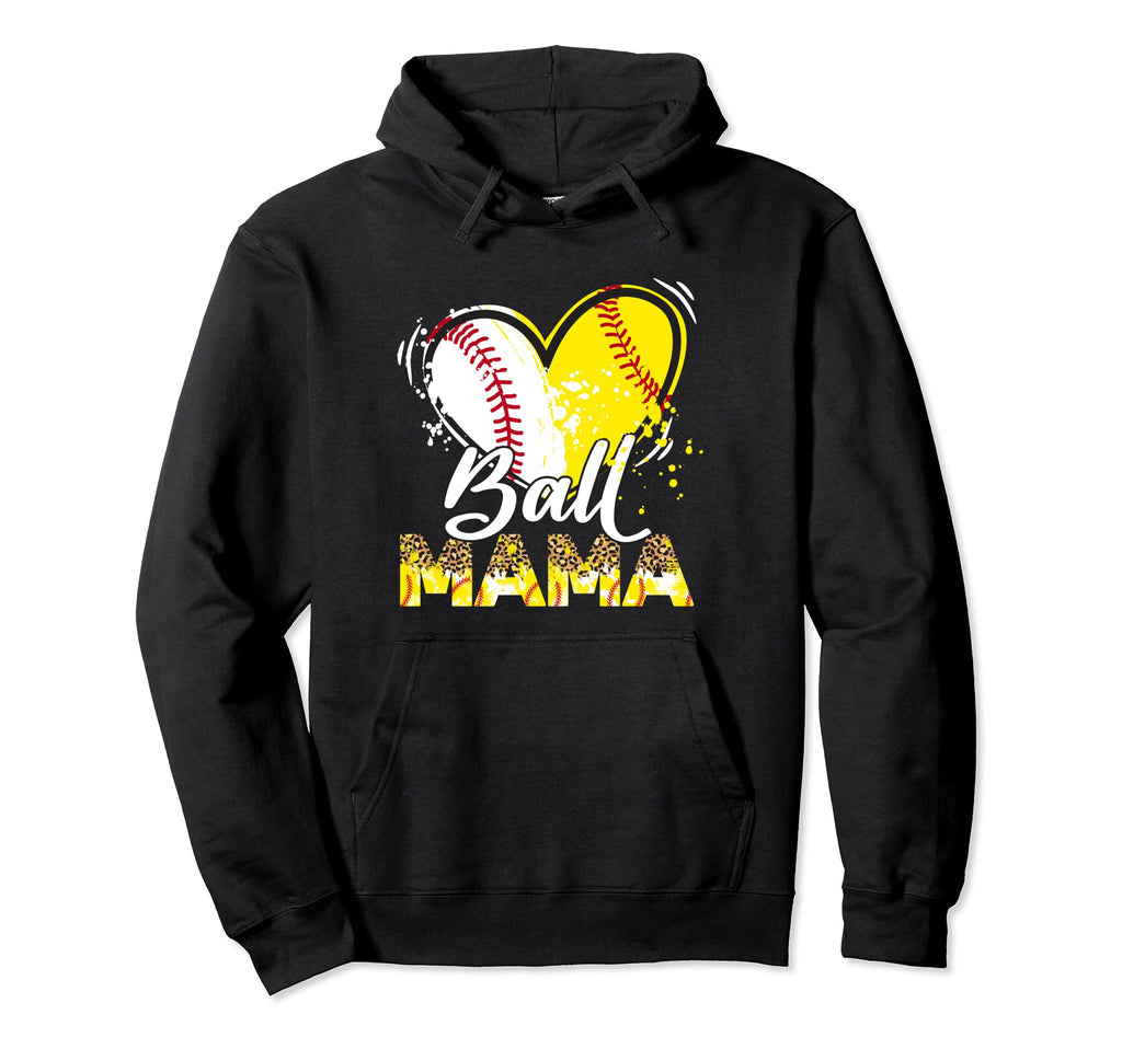 Mama Both Baseball Softball Sport Hoodie - Custom Art Print Men Women - T-Shirt, Sweatshirt, Hoodie