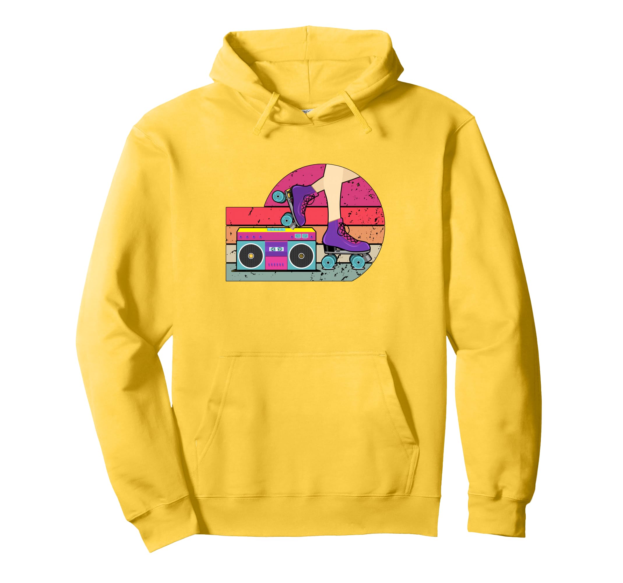 70S Roller Skate Radio Skating Hoodie - Casual Everyday Wear for Adults - T-Shirt, Sweatshirt, Hoodie