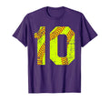 Softball 10 Jersey Number T-Shirt - Unique Graphic for Adults - T-Shirt, Sweatshirt, Hoodie