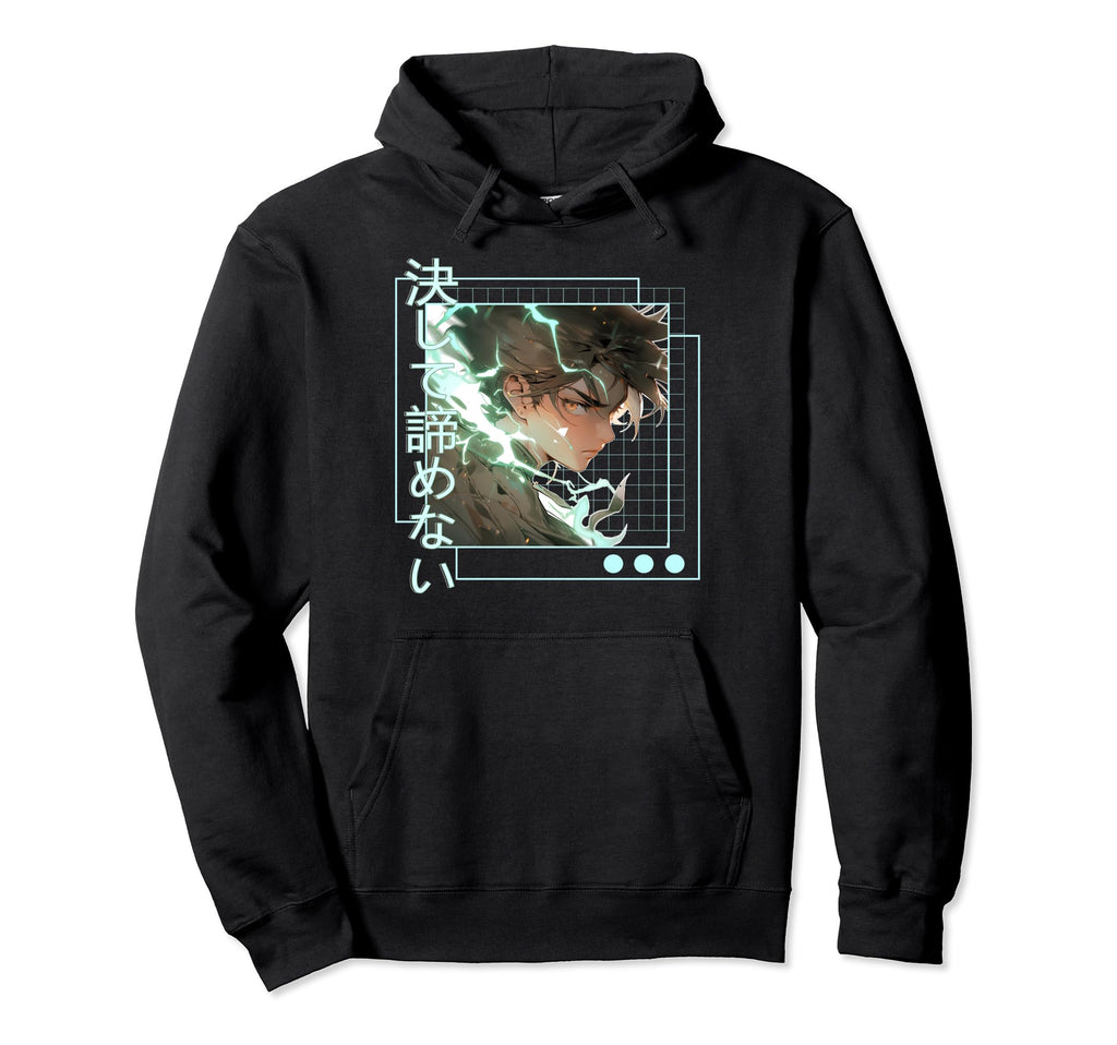 Shounen Anime Guy Japanese Kanji Hoodie - Fun Novelty Design for Adults - T-Shirt, Sweatshirt, Hoodie
