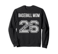 Baseball Mom 2026 Senior Baseball Sweatshirt - Aesthetic Graphic Unisex - T-Shirt, Sweatshirt, Hoodie