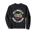 God Music Cassette Tape Boombox Sweatshirt - Streetwear Style for Adults - T-Shirt, Sweatshirt, Hoodie
