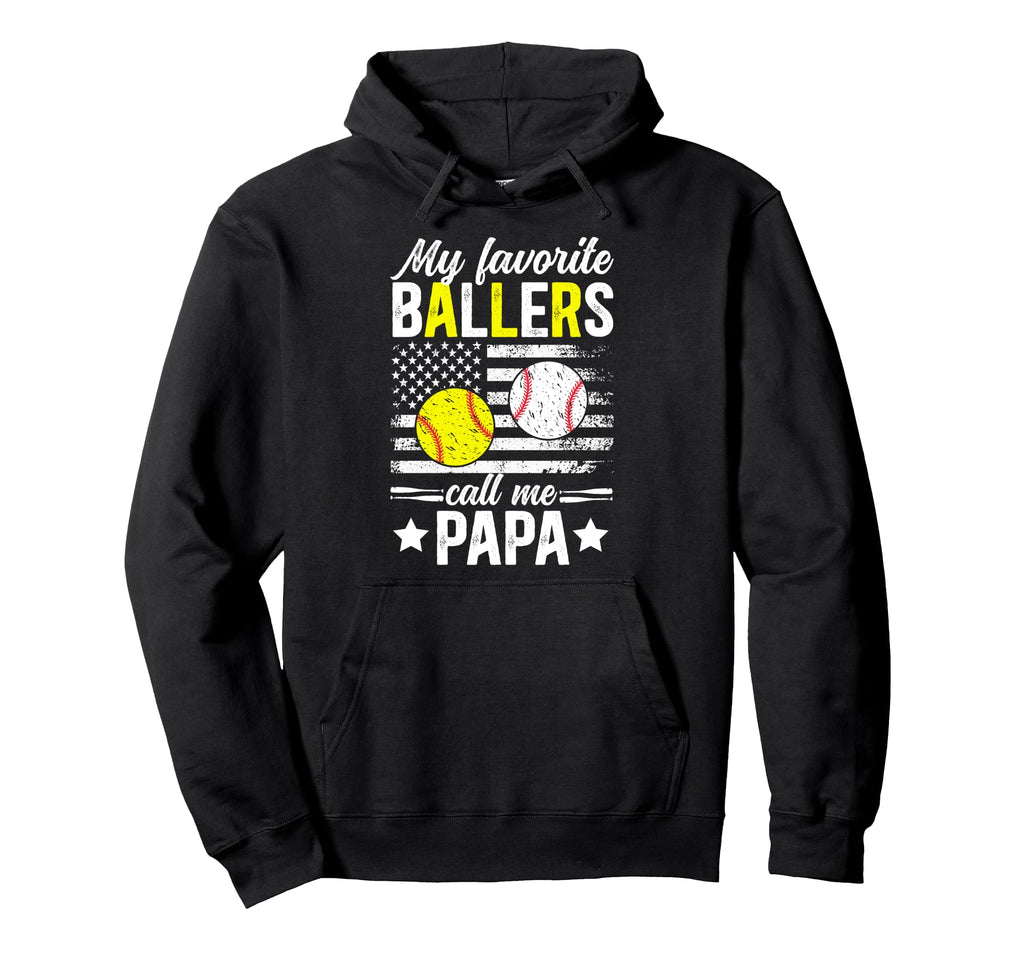My Favorite Ballers Call Me Baseball Hoodie - Custom Art Print for Adults - T-Shirt, Sweatshirt, Hoodie