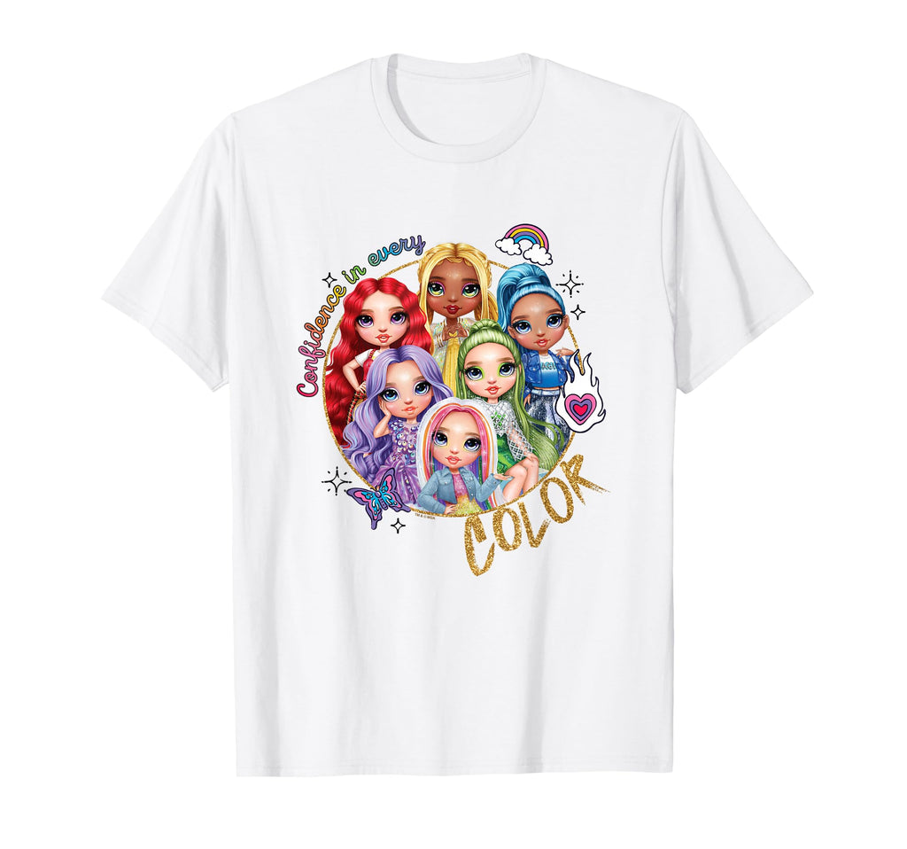 Rainbow High Confidence Every Color T-Shirt - Streetwear Style for Adults - T-Shirt, Sweatshirt, Hoodie