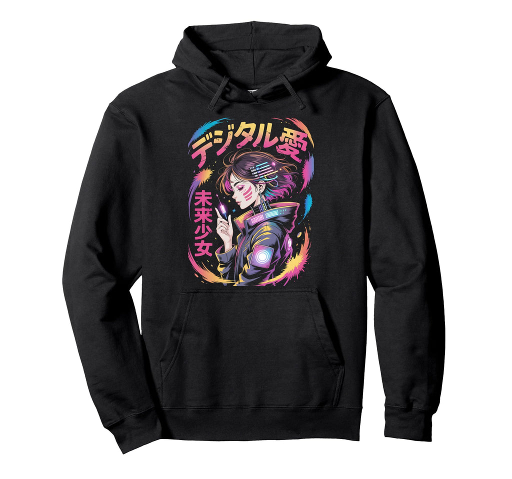 Anime Manga Cyberpunk Japanese Hoodie - Unique Graphic for Adults - T-Shirt, Sweatshirt, Hoodie