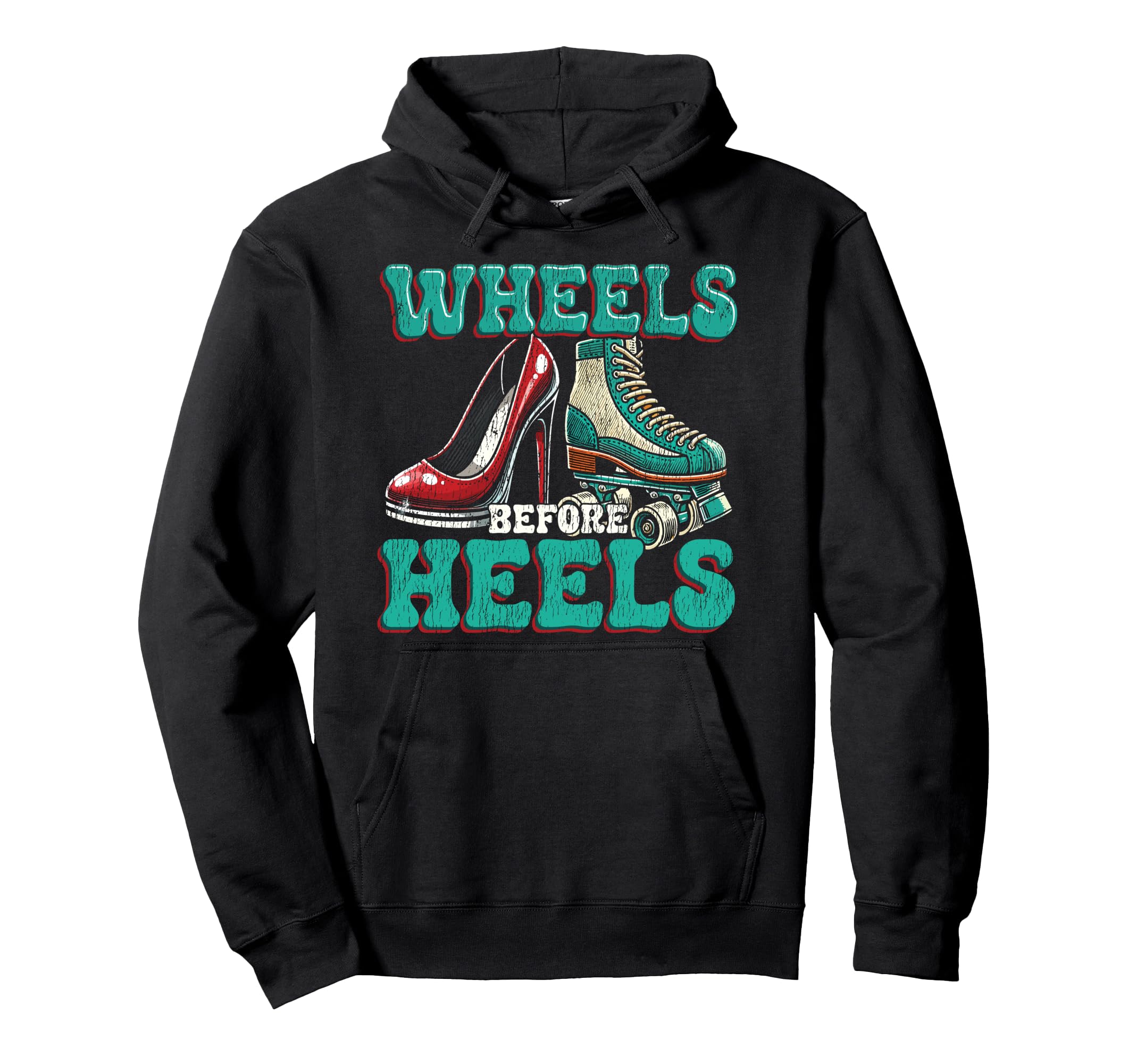Roller Skating Skate 1970S Wheels Hoodie - Custom Art Print for Adults - T-Shirt, Sweatshirt, Hoodie