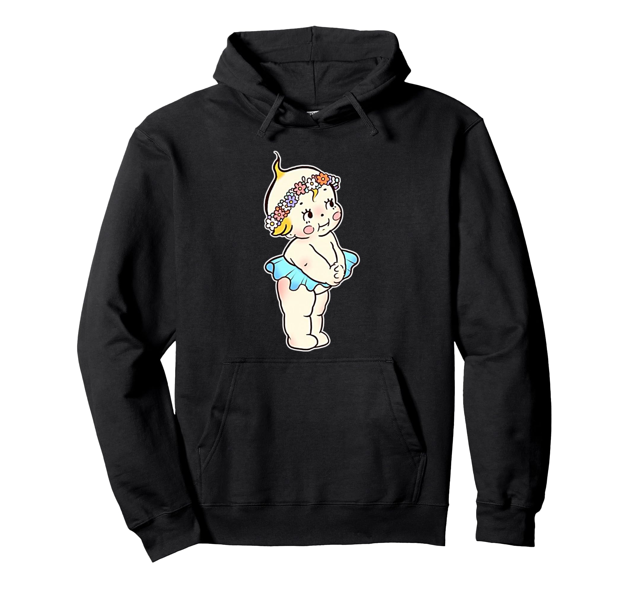 Kewpie Flower Child Hippie Boho Soul Hoodie - Custom Art Print Men Women - T-Shirt, Sweatshirt, Hoodie