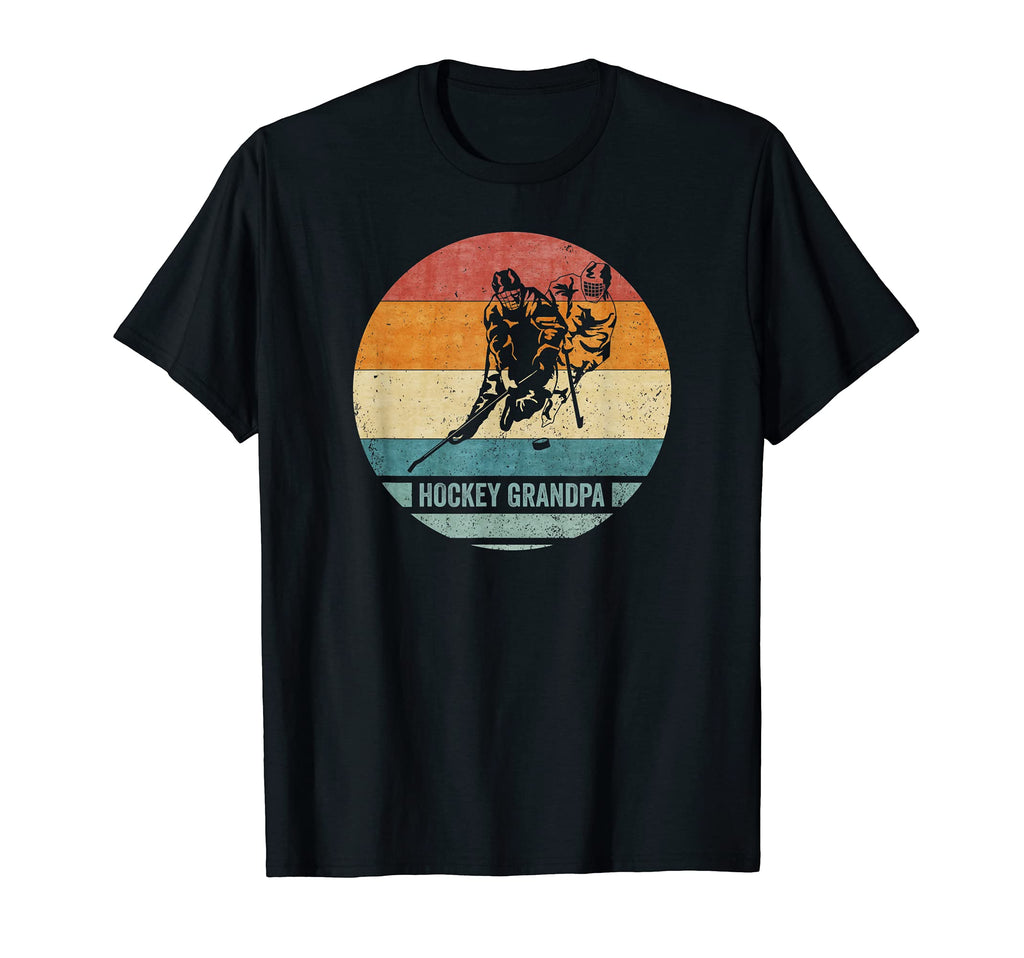Proud Hockey Player Grandpa T-Shirt - Fun Novelty Design Men Women - T-Shirt, Sweatshirt, Hoodie