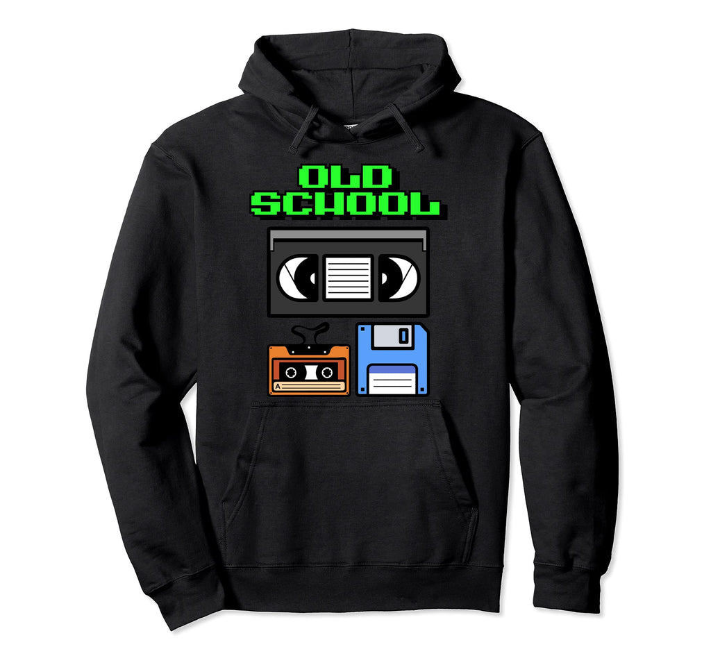 Old School Floppy Disk Vhs And Hoodie - Streetwear Style for Adults - T-Shirt, Sweatshirt, Hoodie