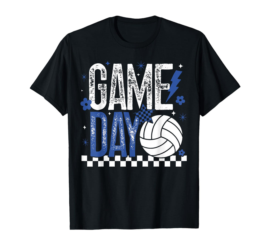 Volleyball Game Day Checkered Mom T-Shirt - Aesthetic Graphic Men Women - T-Shirt, Sweatshirt, Hoodie