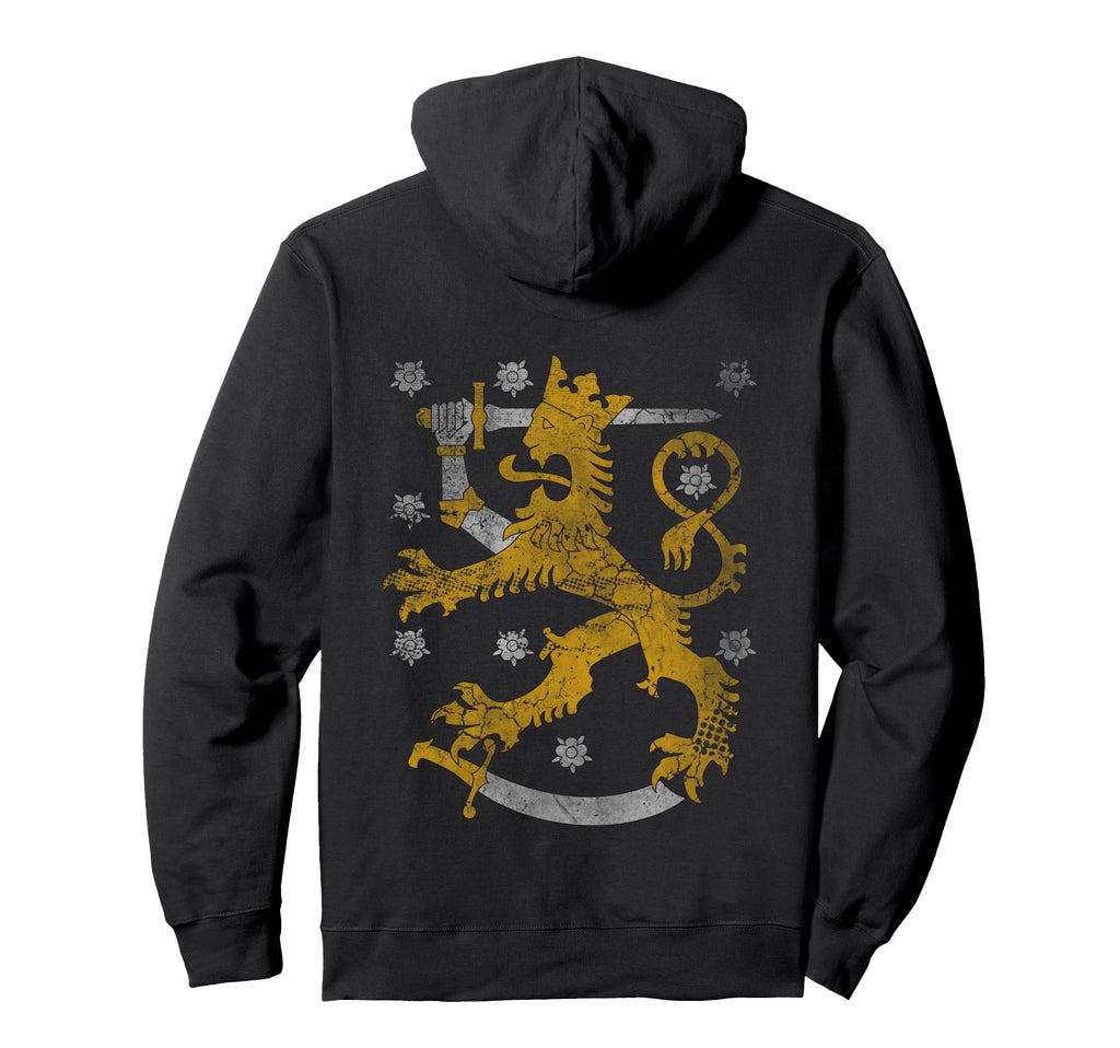 Finland Coat Arms Finn Finnish Flag Hoodie - Unique Graphic Unisex - T-Shirt, Sweatshirt, Hoodie