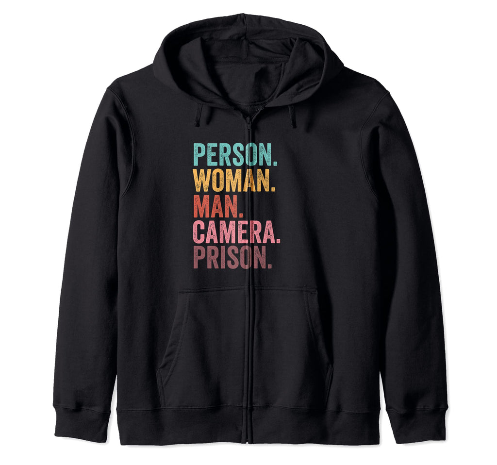 Person Camera Prison Tess Hoodie - Unique Graphic Men Women - T-Shirt, Sweatshirt, Hoodie