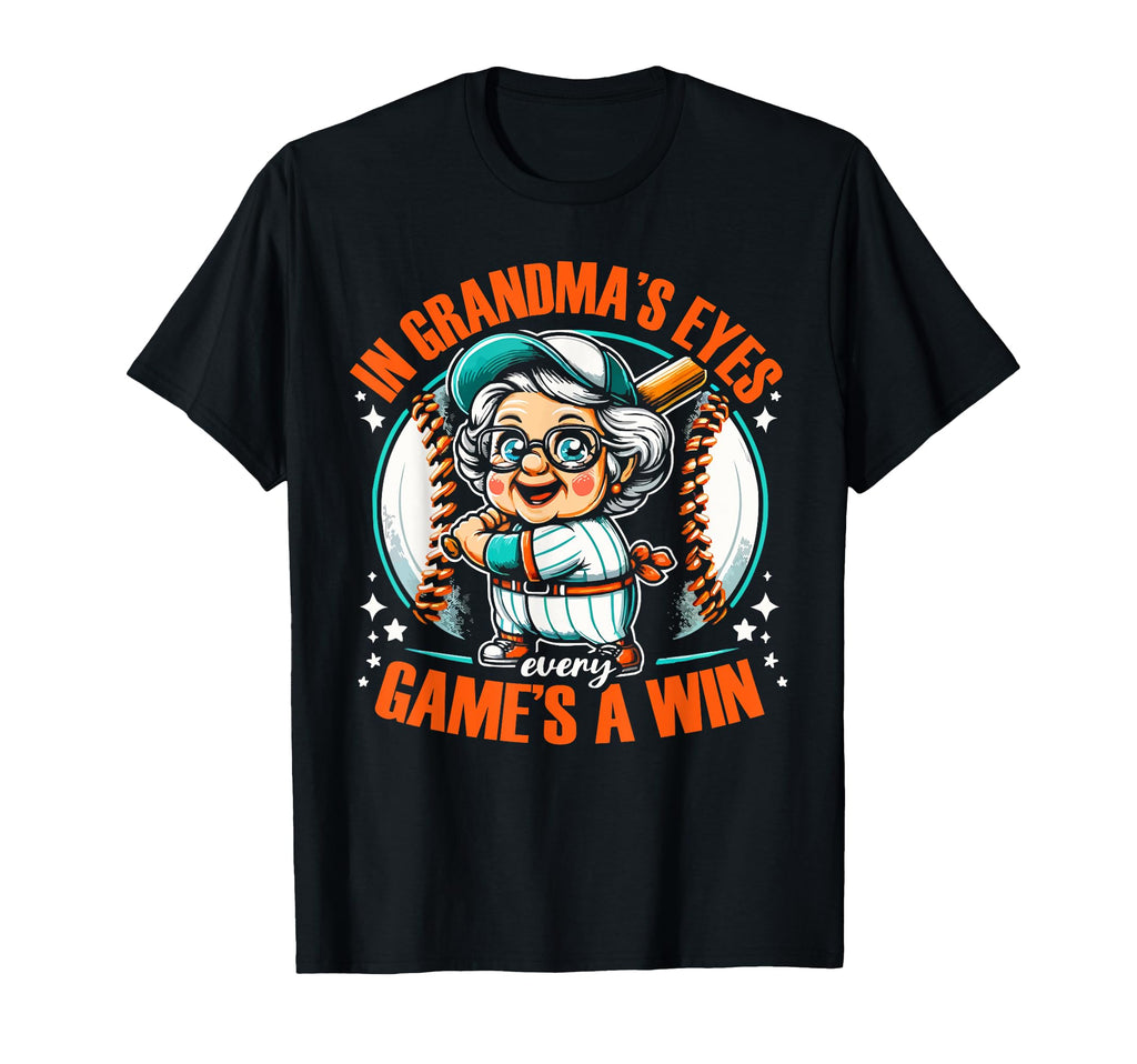 Baseball Grandma Grandmother Granny T-Shirt - Casual Everyday Wear Unisex - T-Shirt, Sweatshirt, Hoodie