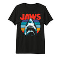 Jaws Colors Shark Rainbow Logo Tri T-Shirt - Novelty Apparel for Adults - T-Shirt, Sweatshirt, Hoodie
