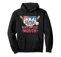 My Might Not Always Swing Baseball Mom Hoodie - Streetwear Style Men Women - T-Shirt, Sweatshirt, Hoodie