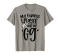My Favorite Baseball Player Calls Me Gg T-Shirt - Graphic Print for Adults - T-Shirt, Sweatshirt, Hoodie