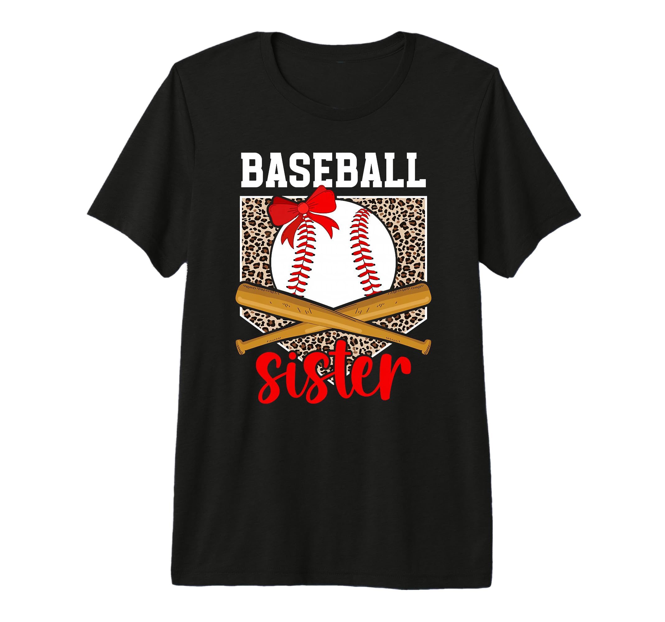 Baseball Sister Leopard Sister T-Shirt - Streetwear Style for Adults - T-Shirt, Sweatshirt, Hoodie
