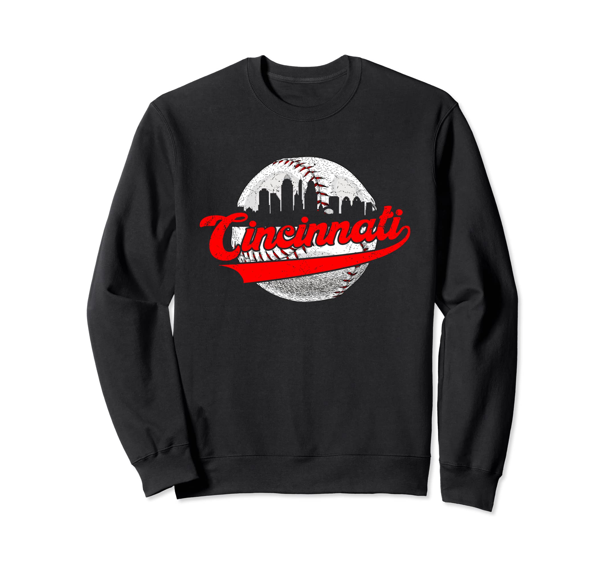 Cincinnati Baseball Lover Game Day Sweatshirt - Graphic Print Men Women - T-Shirt, Sweatshirt, Hoodie