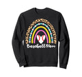 Baseball Mom Boho Rainbow Funny Sweatshirt - Unique Graphic Men Women - T-Shirt, Sweatshirt, Hoodie