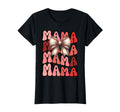 Groovy Mama Baseball Coquette Stitch Bow T-Shirt - Novelty Apparel Unisex - T-Shirt, Sweatshirt, Hoodie