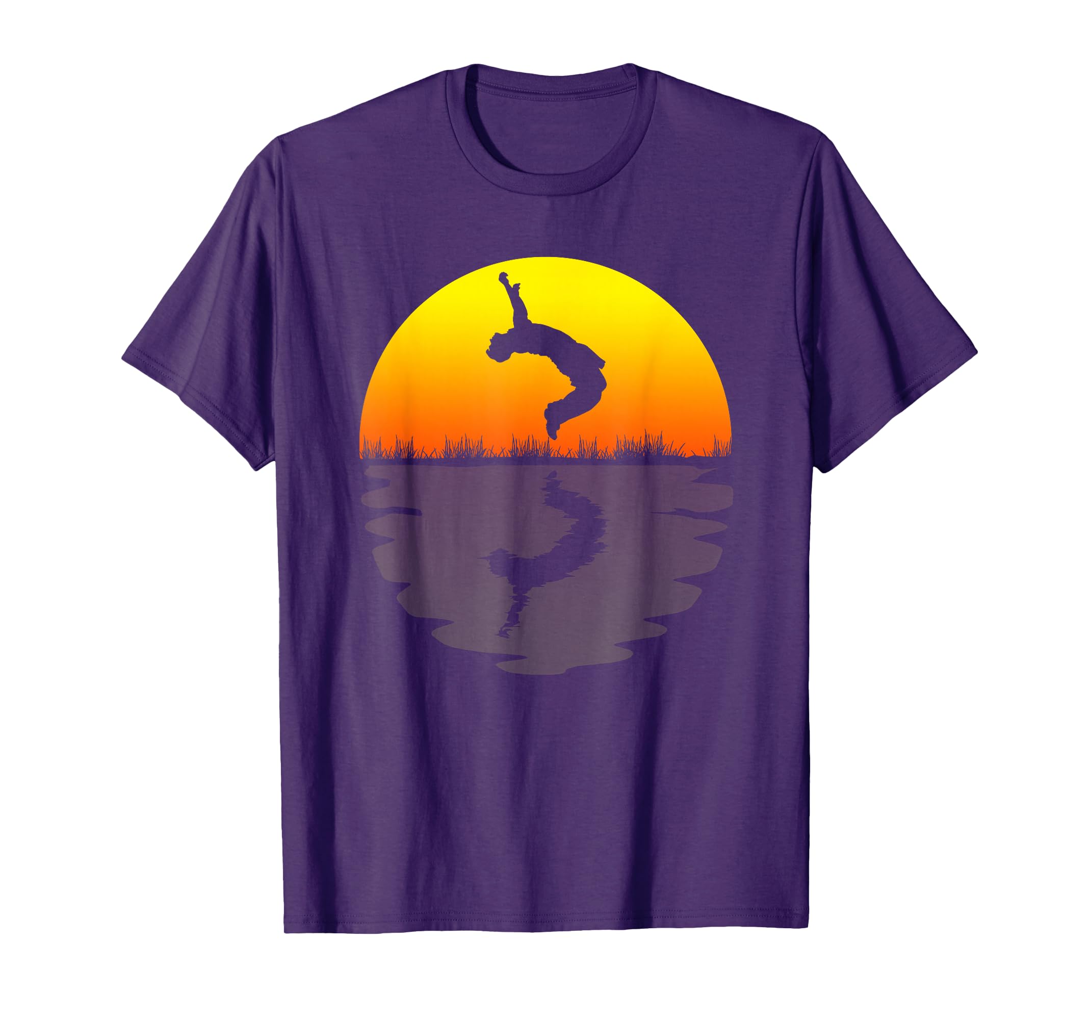 Funny Parkour Sunset 70S Parkour T-Shirt - Trendy Graphic for Adults - T-Shirt, Sweatshirt, Hoodie