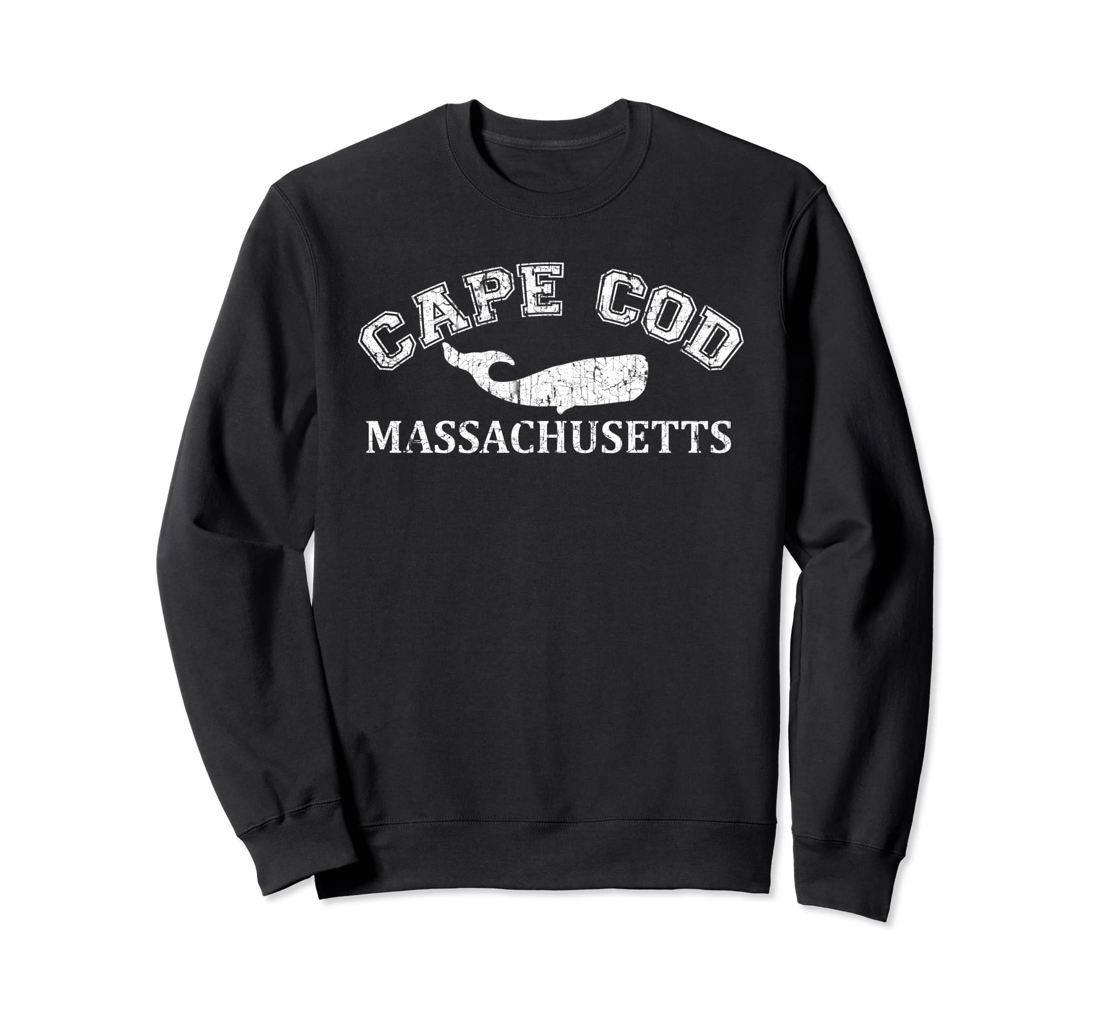 Cape Cod Massachusetts Whale Sweatshirt - Aesthetic Graphic for Adults - T-Shirt, Sweatshirt, Hoodie