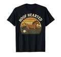 Funny Horse Pun Hoof Hearted Cowboy T-Shirt - Unique Graphic Men Women - T-Shirt, Sweatshirt, Hoodie